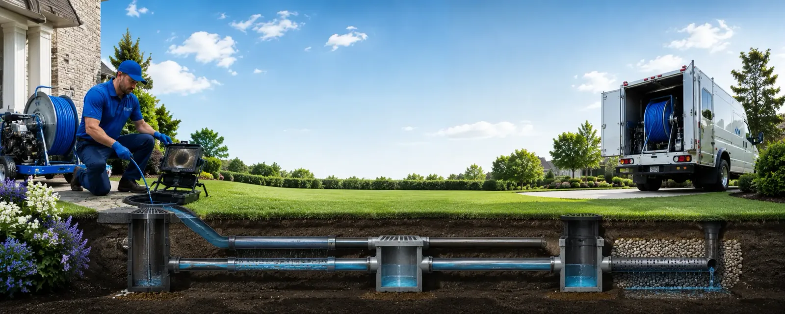 Outdoor drain cleaning information for Crestline, CA